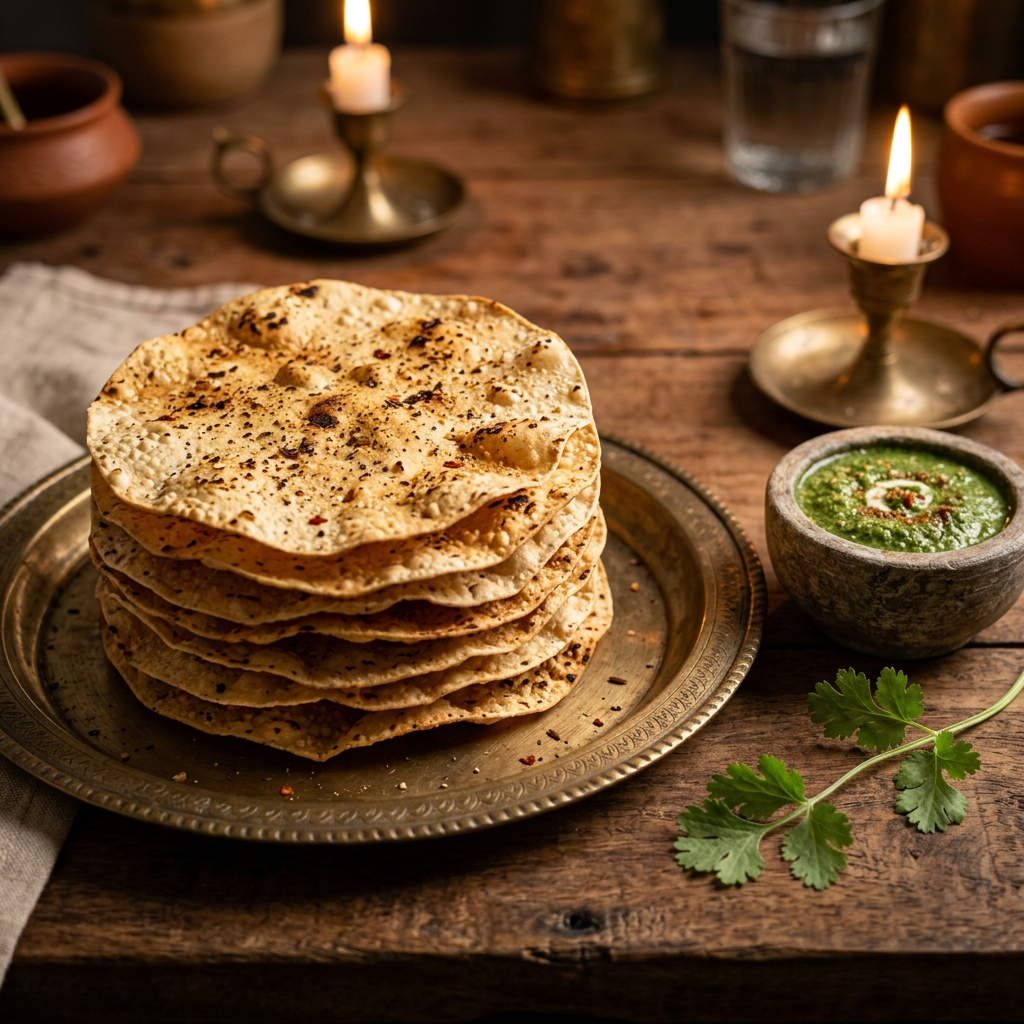 Hand-rolled Crispy Papads